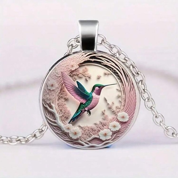 Hummingbird Pendant Necklace - Picture 1 of 5